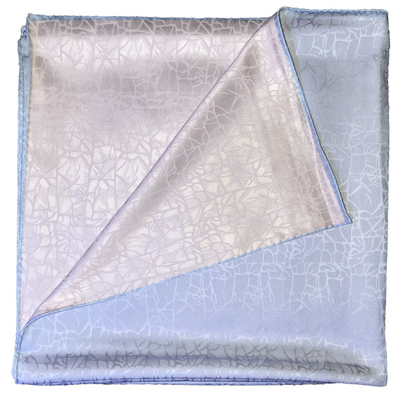 NWT Double Sided Silk Scarf 53"x53" Large Square Shawl Wrap XiangYunSha 36521 - Picture 10 of 15